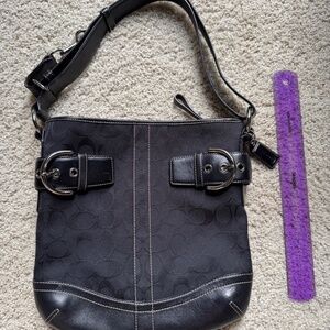 Coach black shoulder bag